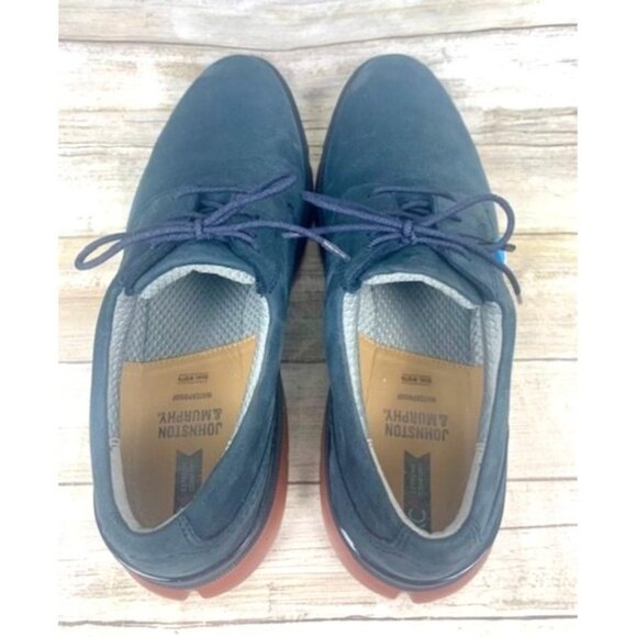 Johnston & Murphy XC4 Waterproof Navy Blue Suede Oxfords Size 11M - Picture 6 of 9